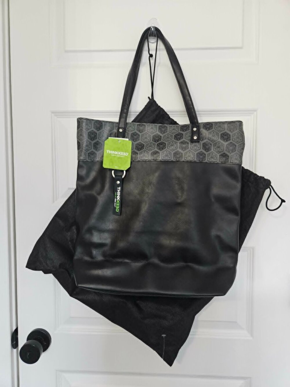 ThinkGeek Bag of Holding D&D Purse, Tote Bag, Over the Shoulder, Roll D20 Gamer